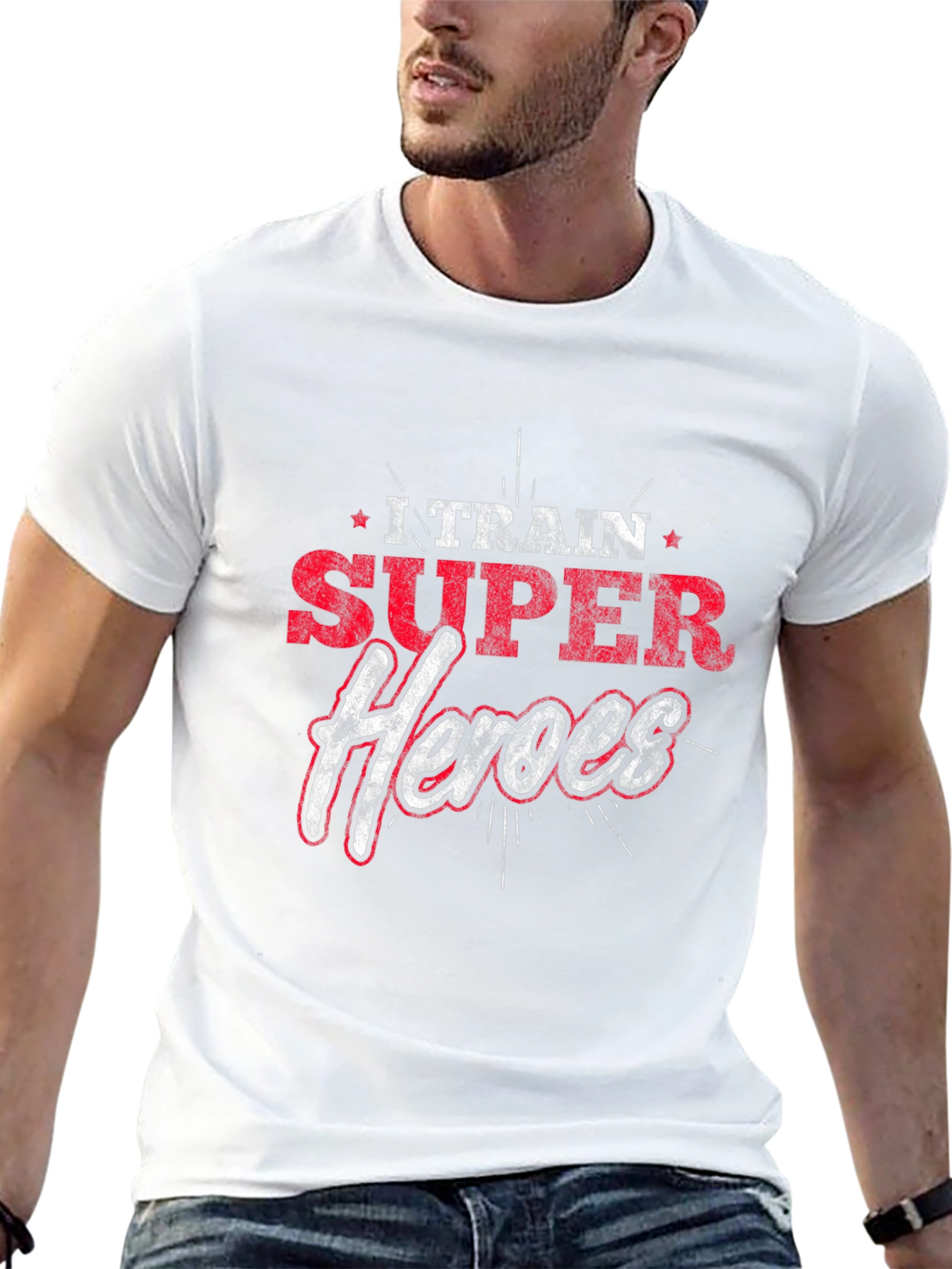 I Train Super Heroes Graphic T-Shirt