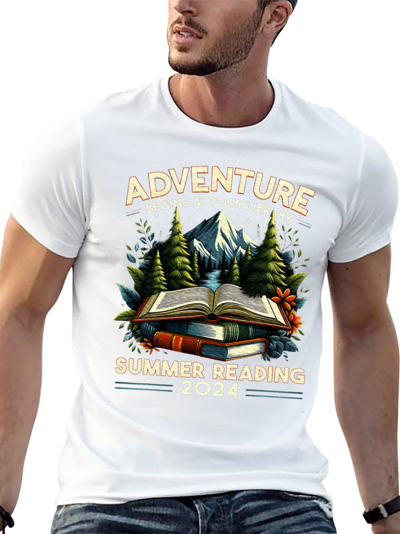 Adventure Begins At Your Library Summer Reading 2024 T-Shirt