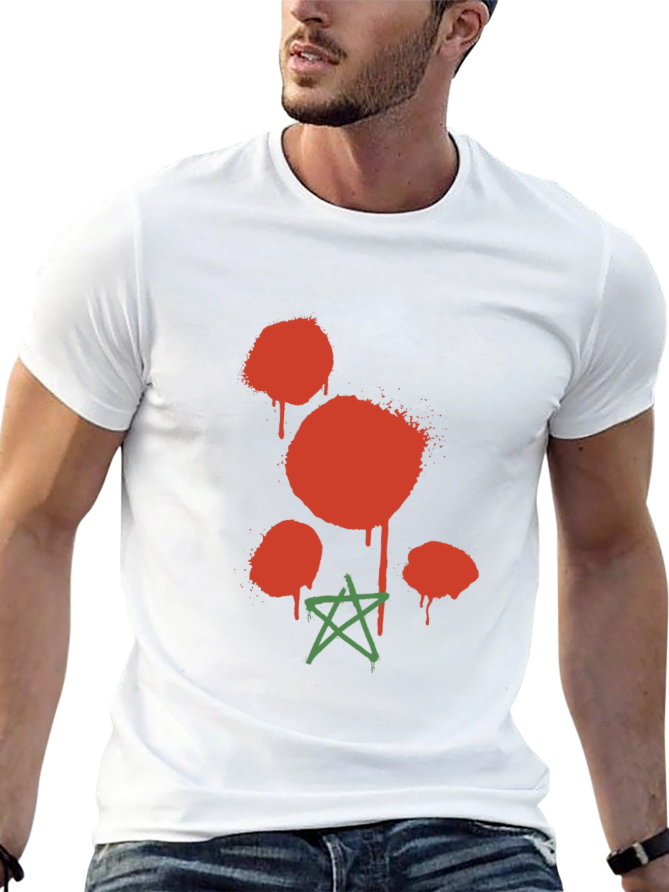 Spray Paint Graphic T-Shirt