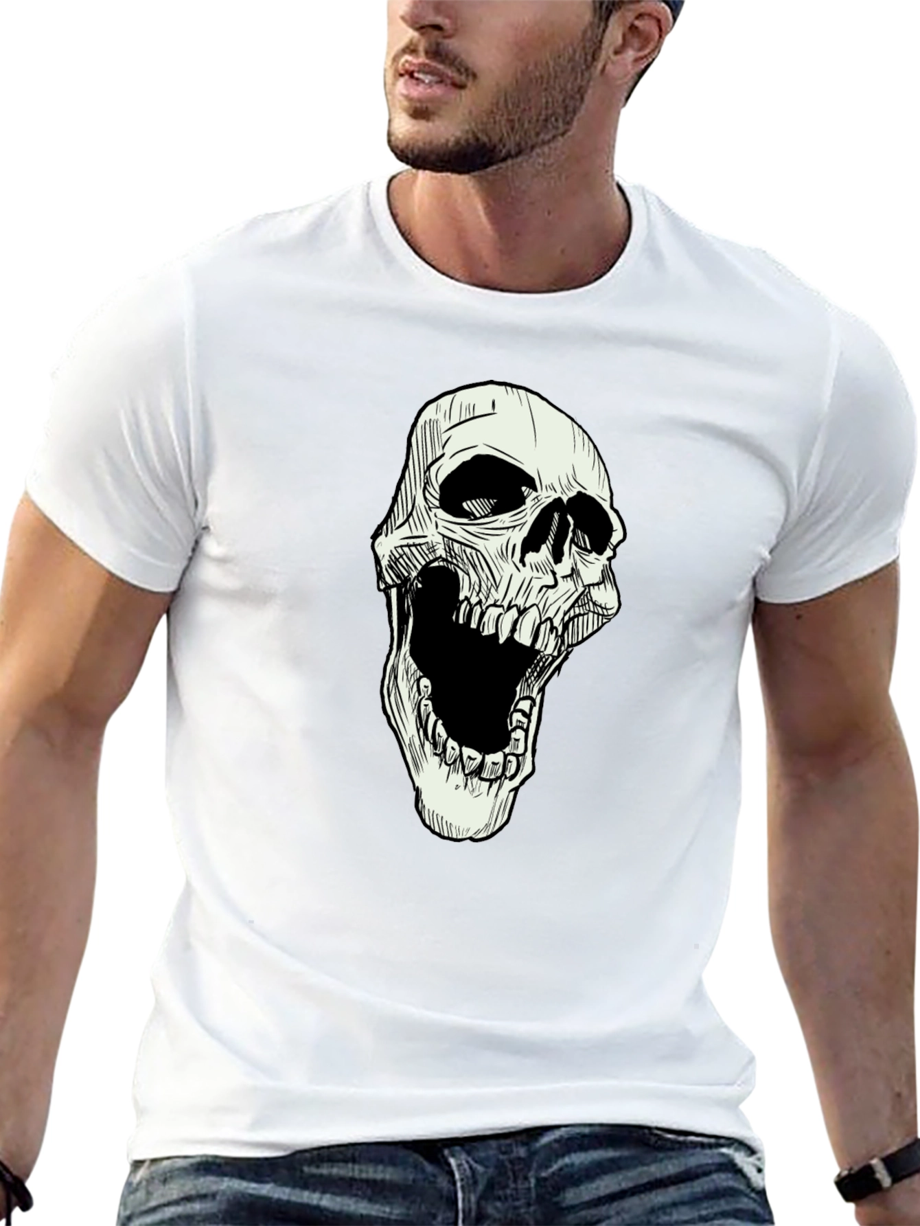 Skull Graphic Black T-Shirt