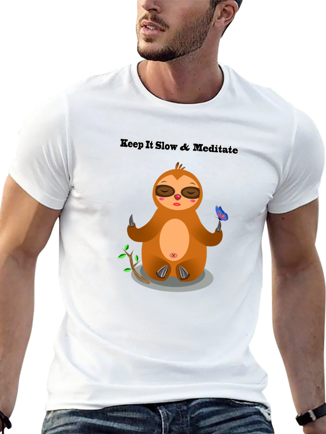Keep it Slow Sloth Meditation T-Shirt