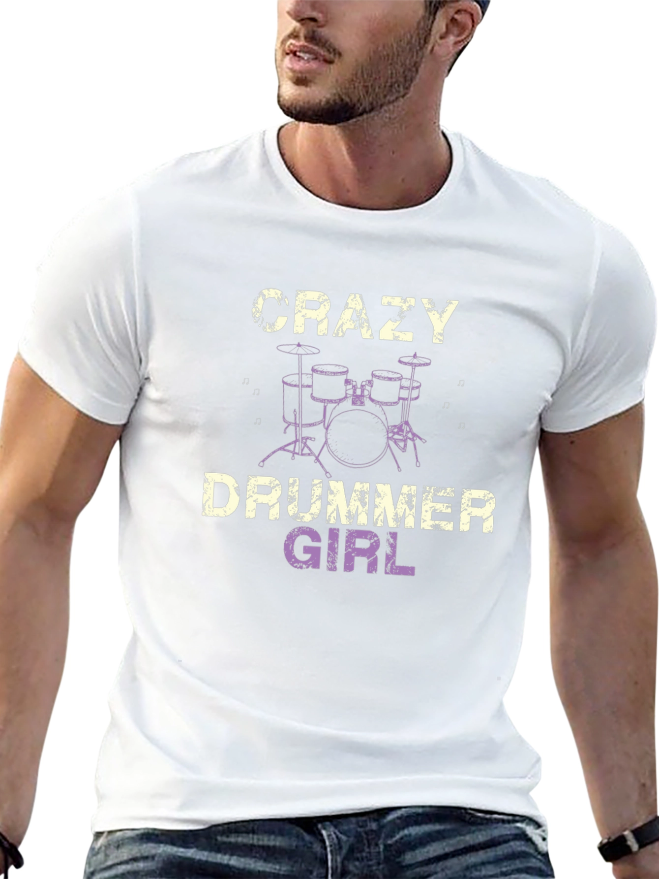 Crazy Drummer Girl T-Shirt