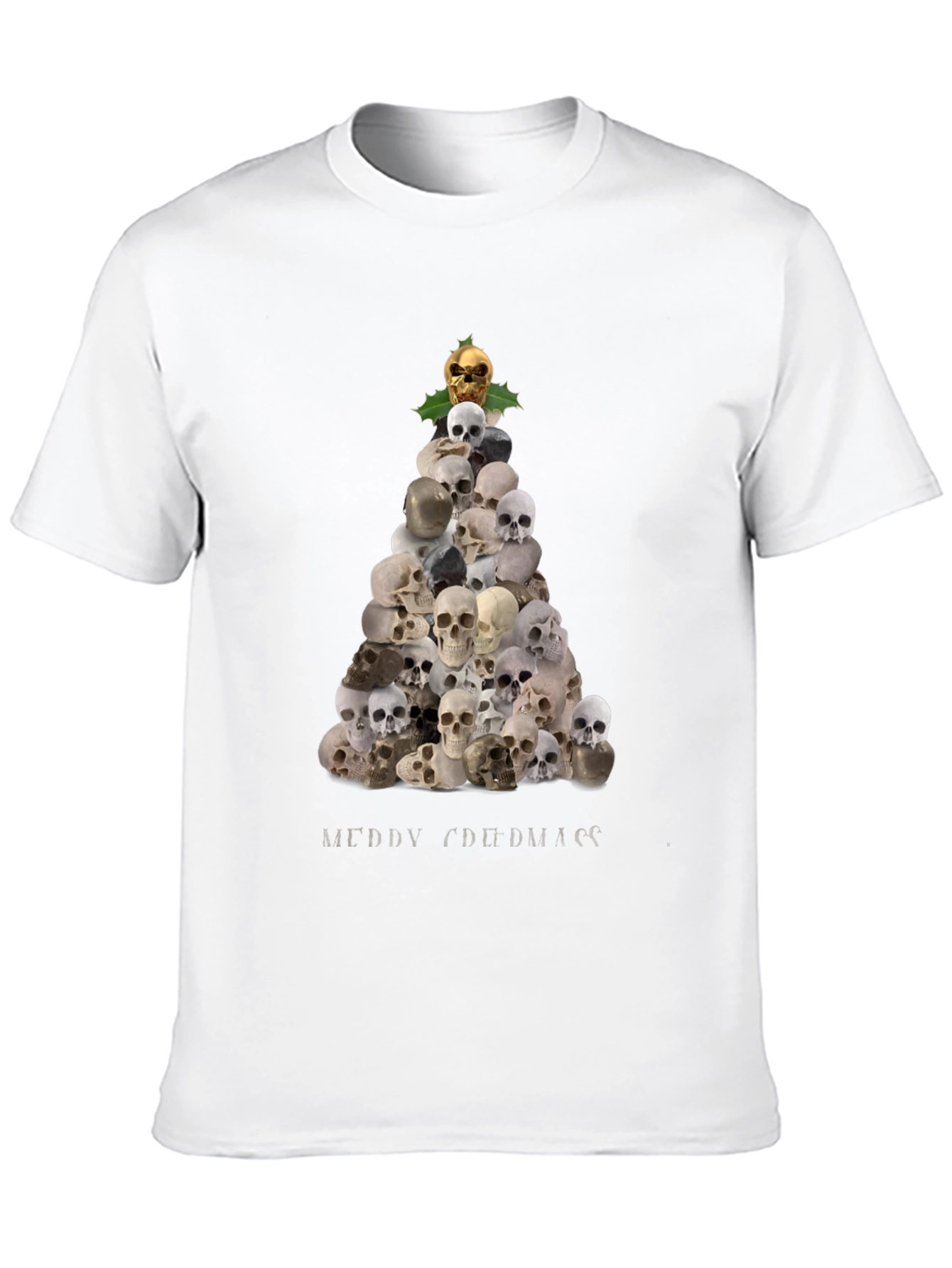 Merry Chudmas Skull Tree T-Shirt