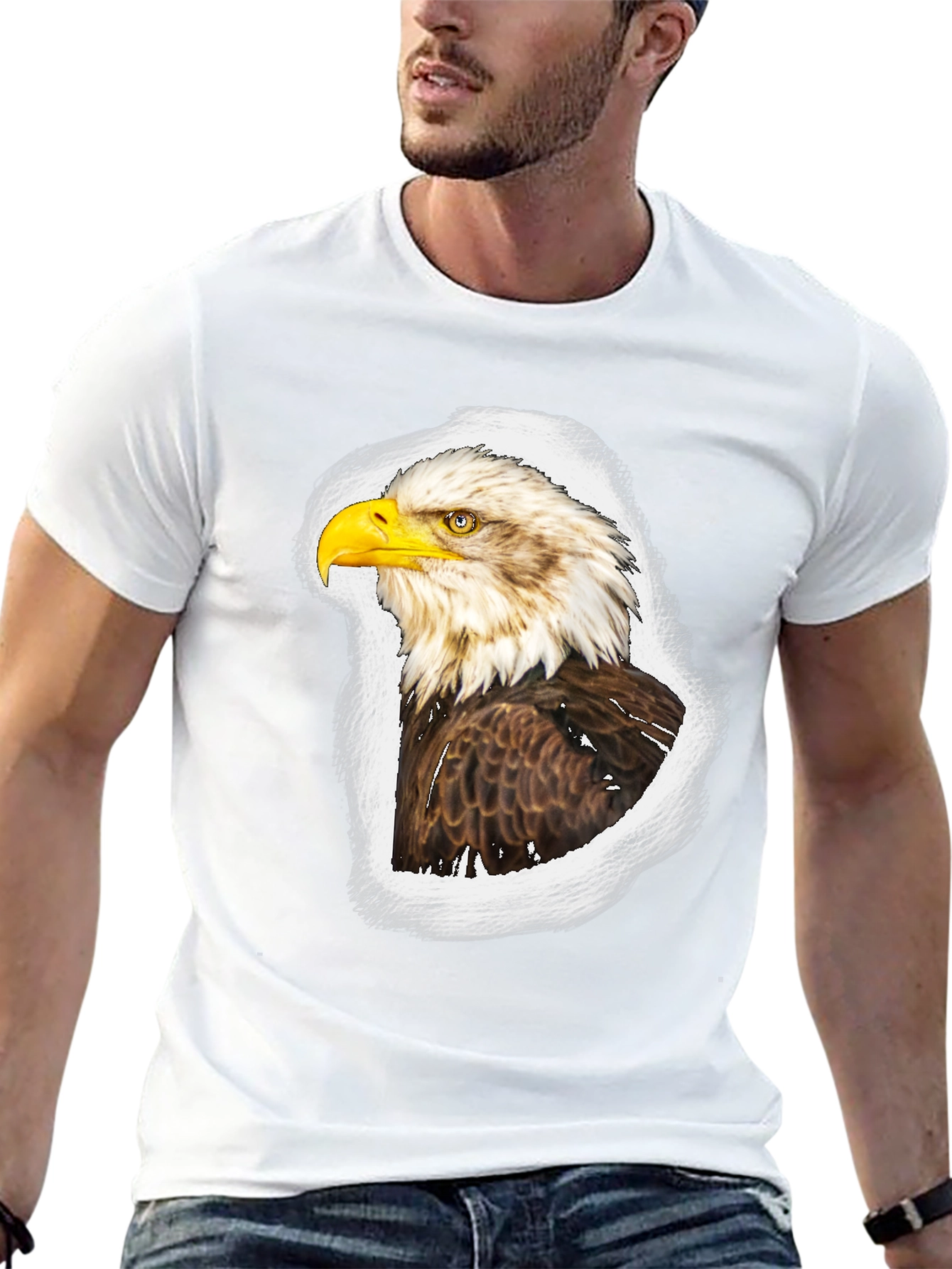 Bald Eagle Graphic Tee - Patriotic Style