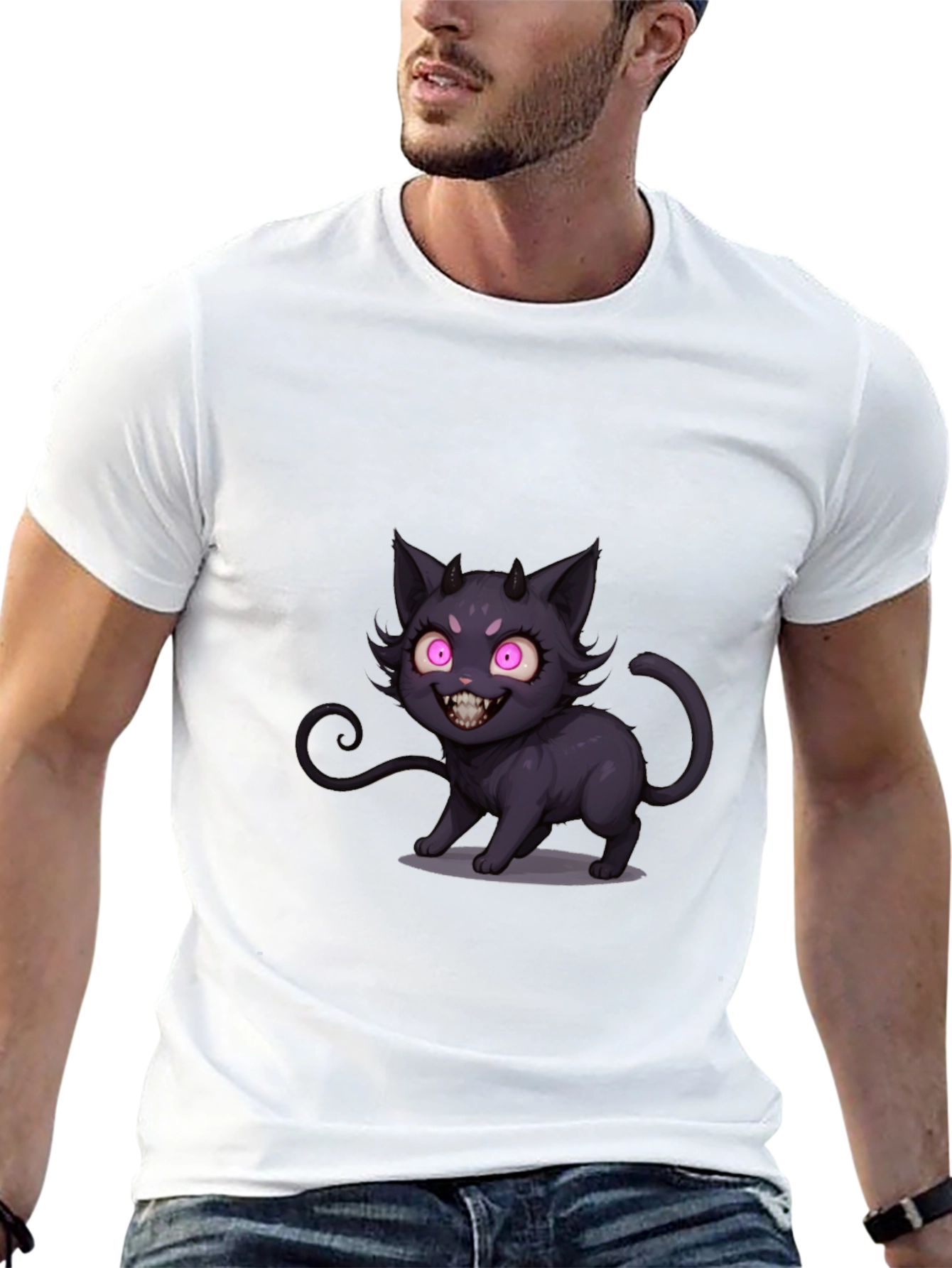 Devil Kitty Black T-Shirt