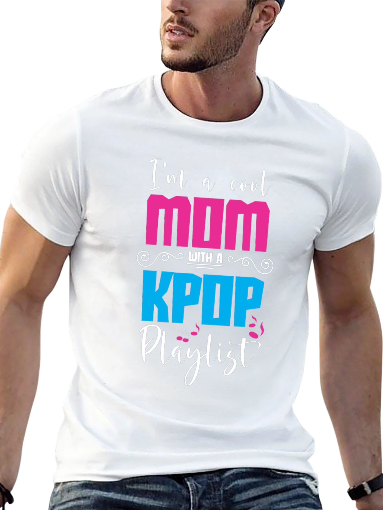 Cool Mom K-Pop Playlist Graphic T-Shirt