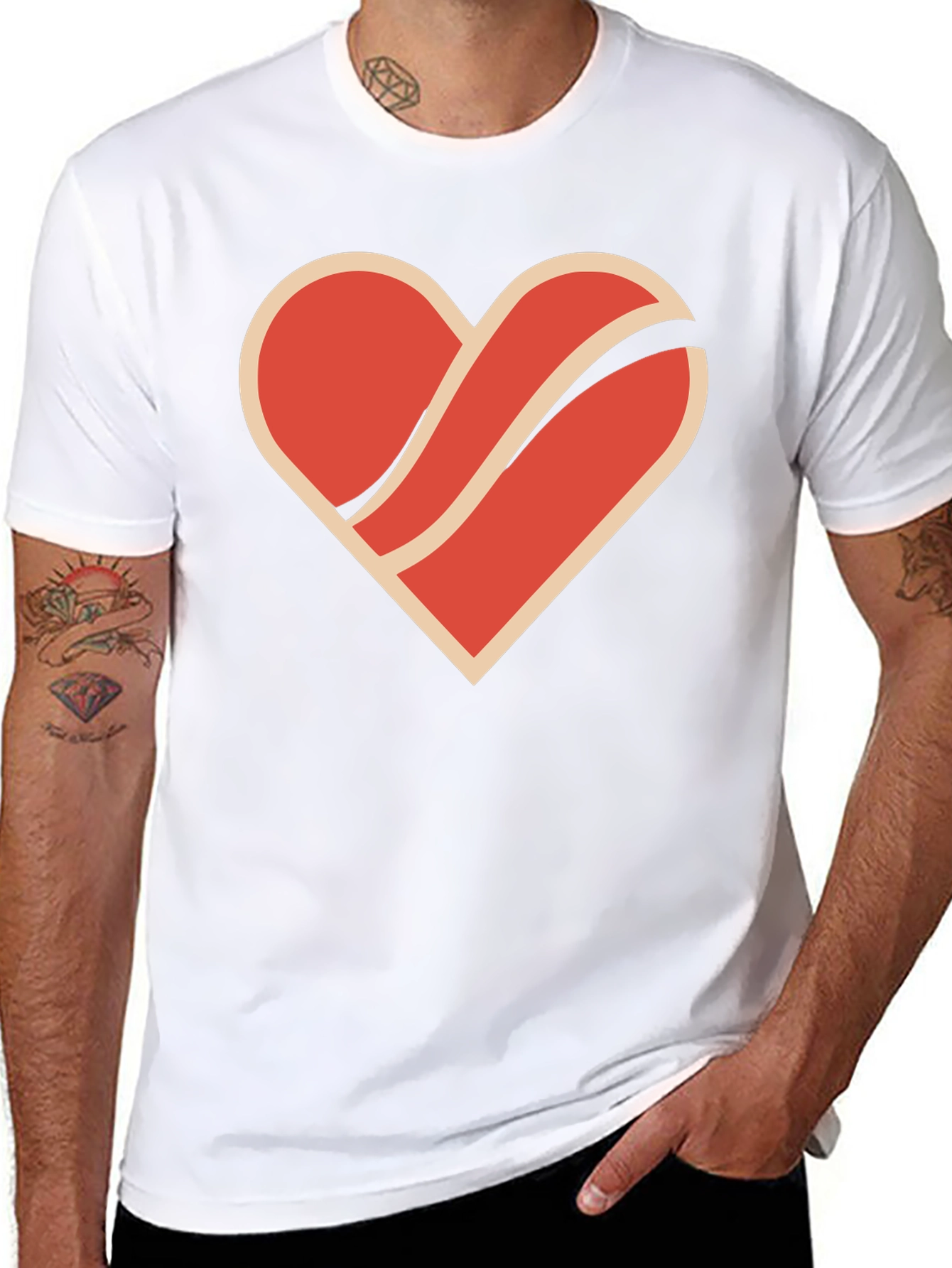 Retro Heart Graphic Tee - Stylish & Unique