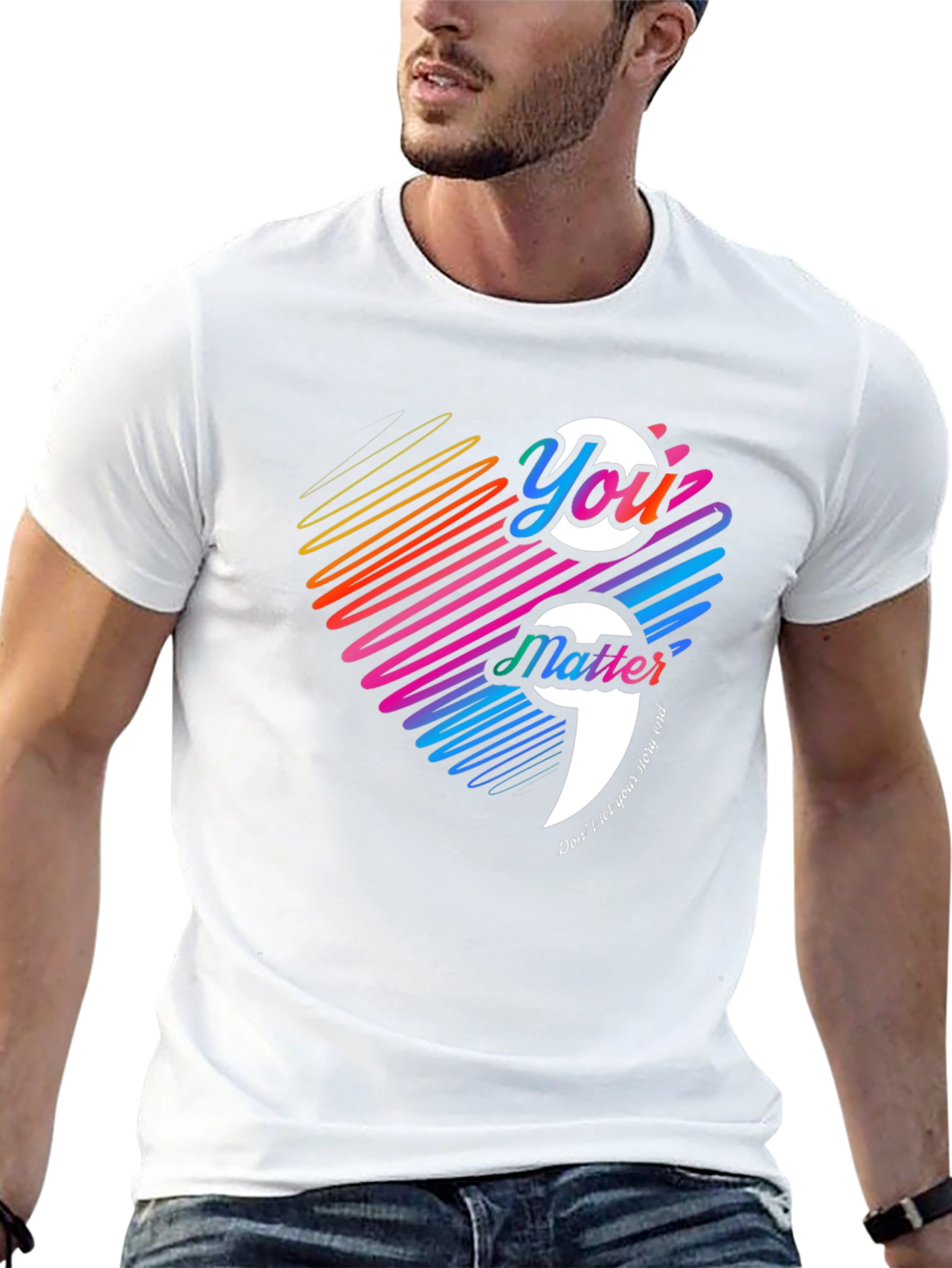 You Matter Semicolon Mental Health Awareness T-Shirt