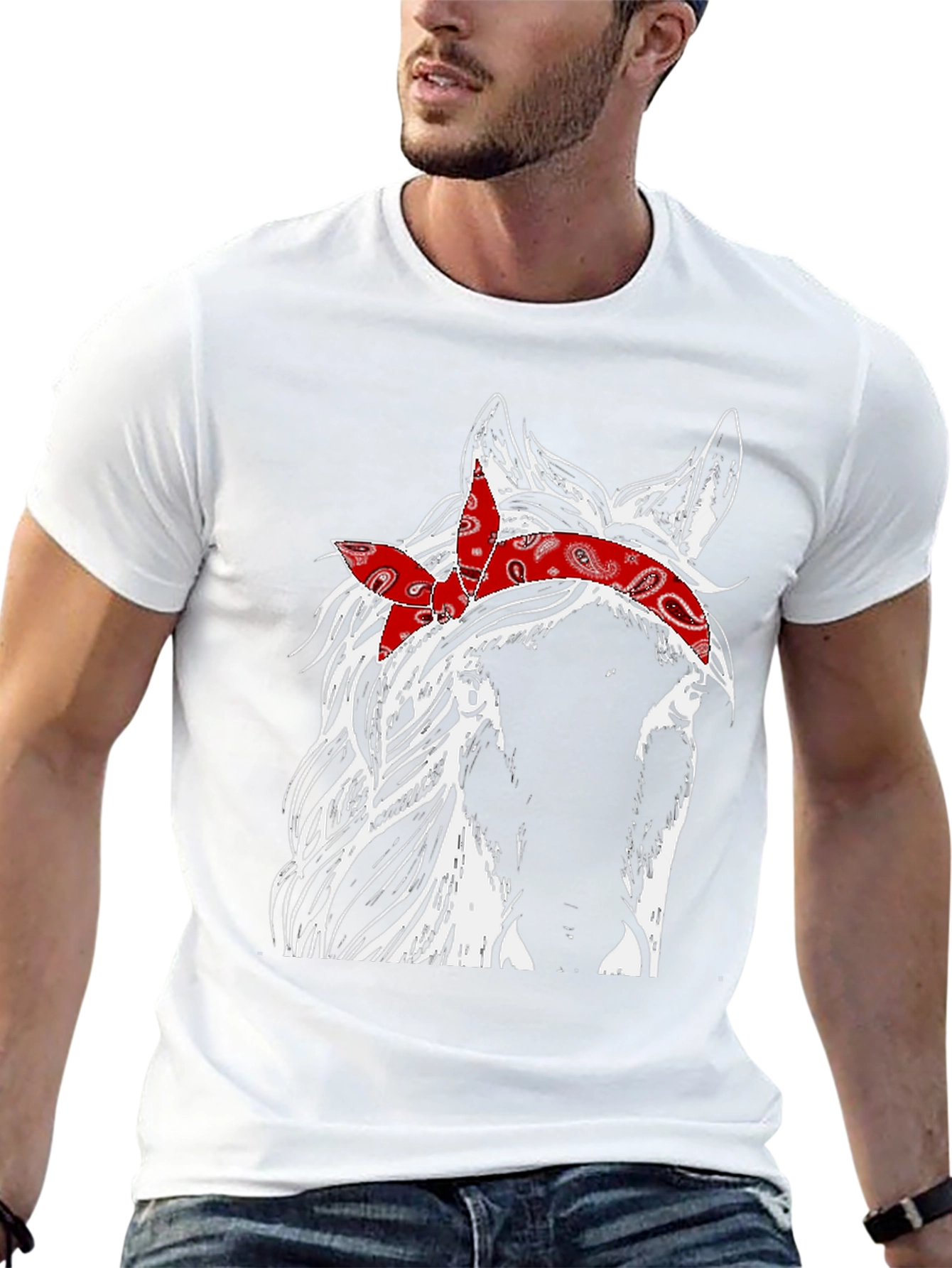 Horse Bandana Graphic Tee
