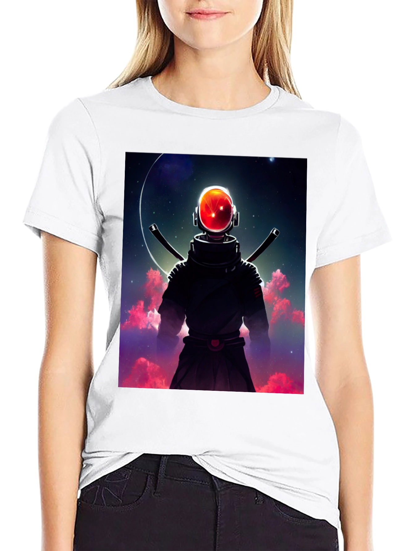 Astronaut Samurai T-Shirt - Sci-Fi Warrior Tee