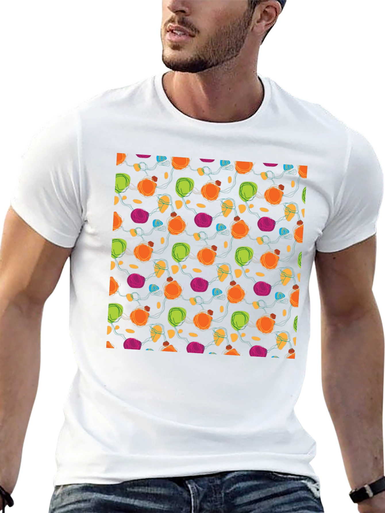Festive Lights Patterned T-Shirt