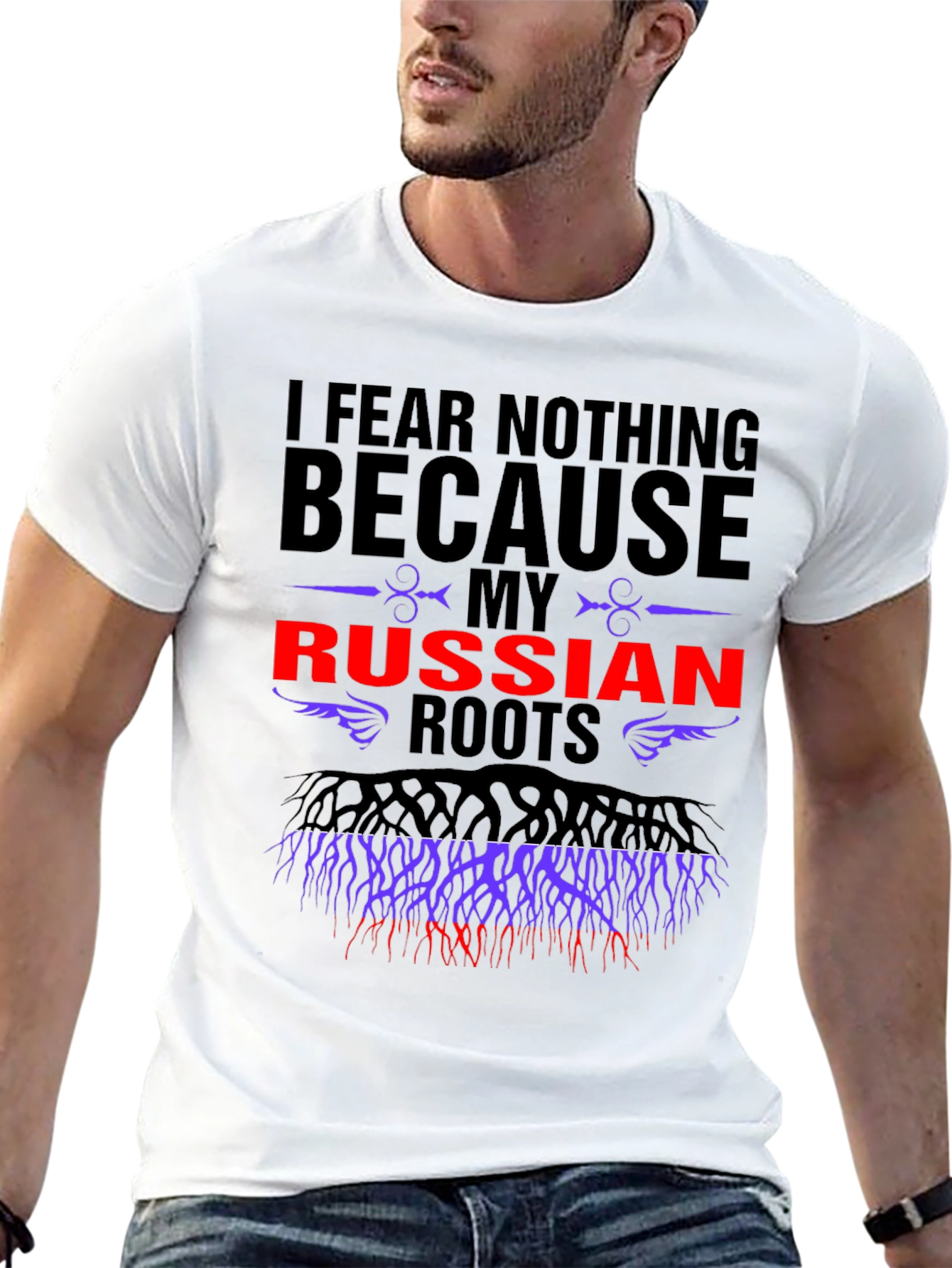 I Fear Nothing Russian Roots Graphic Tee