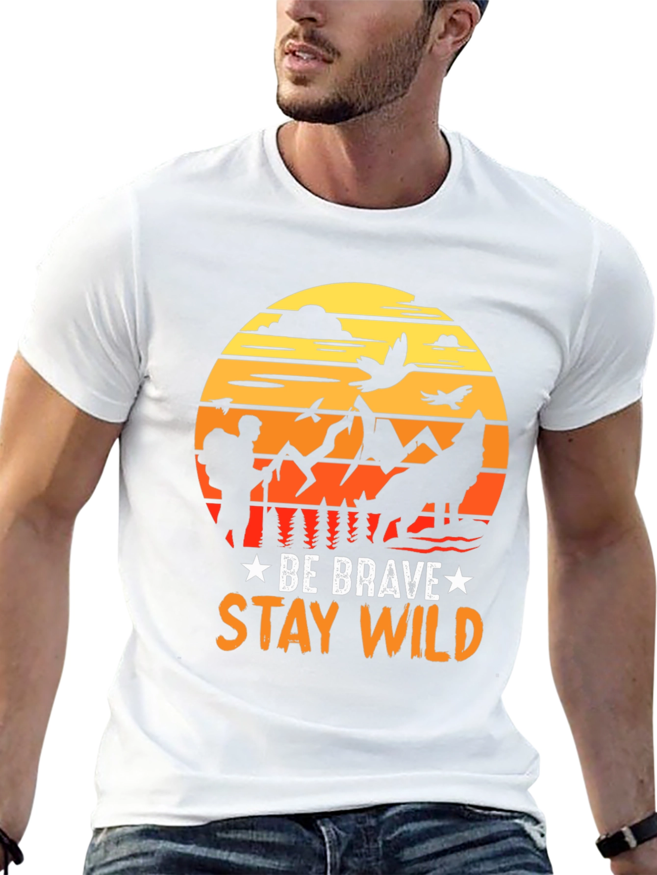 Be Brave Stay Wild Graphic T-Shirt