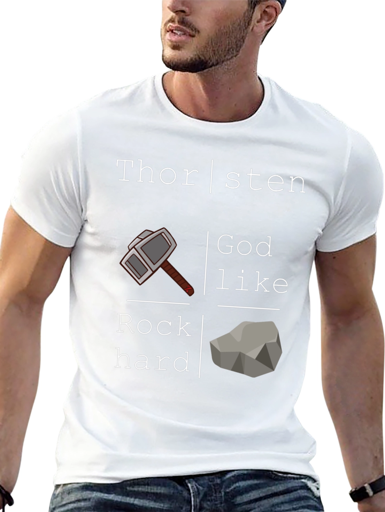 Thorsten Godlike Rock Hard Graphic T-Shirt