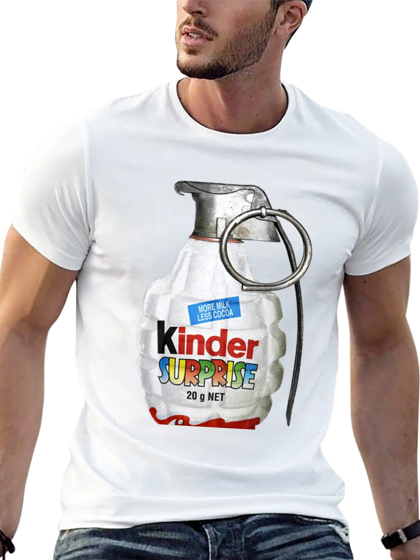 Kinder Surprise Grenade T-Shirt - Funny Novelty Tee