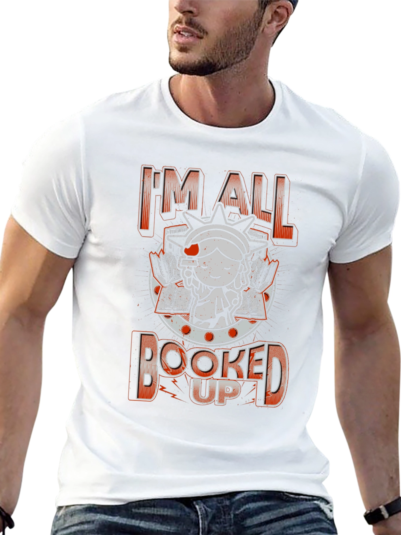 Im All Booked Up T-Shirt - Book Lover Tee
