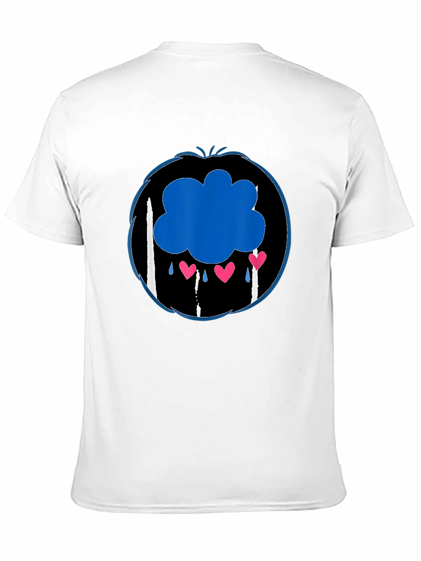 Grumpy Bear Inspired Graphic T-Shirt - Black