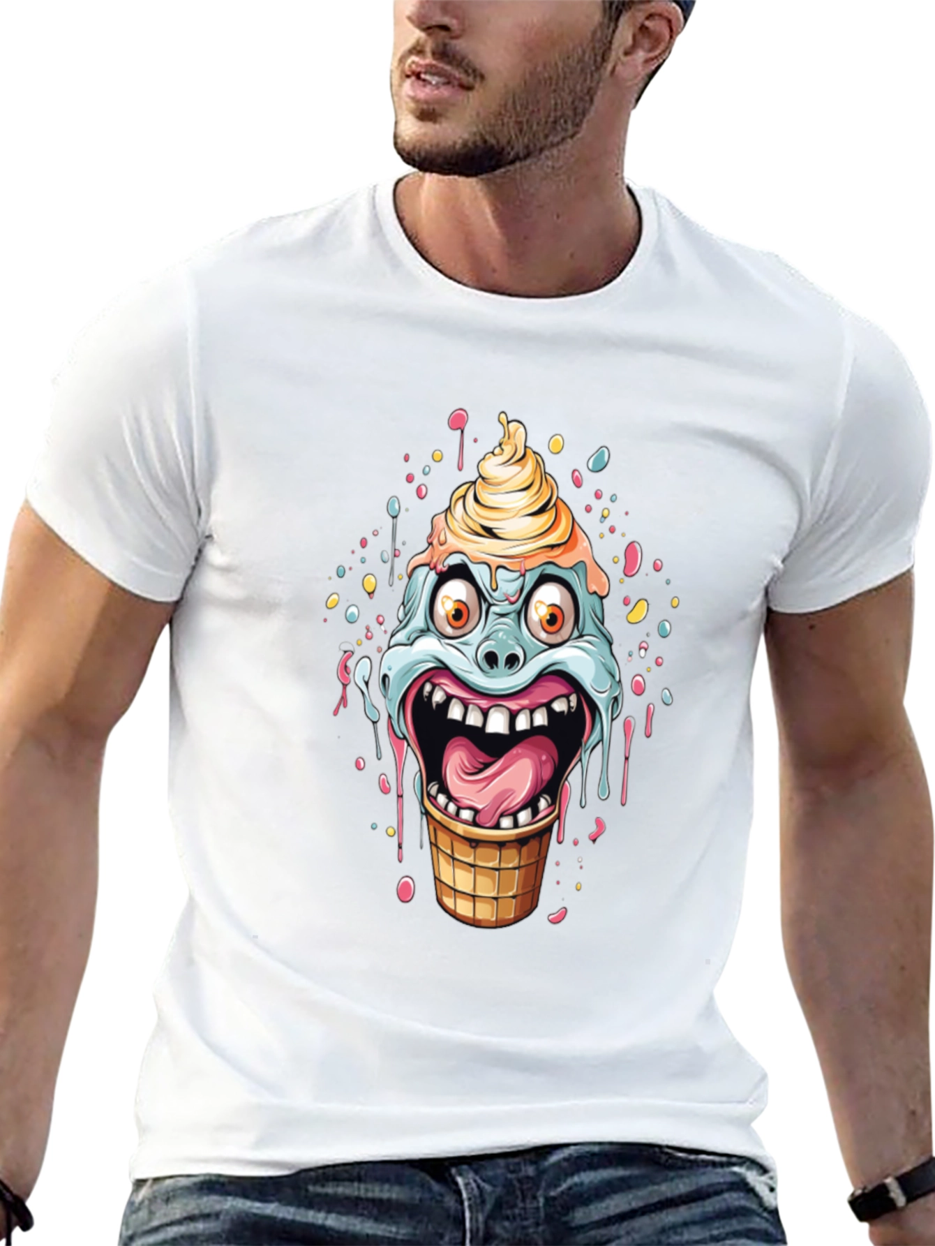 Ice Cream Monster Graphic Tee