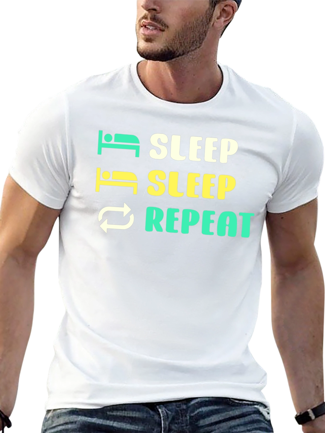 Sleep Repeat Graphic T-Shirt