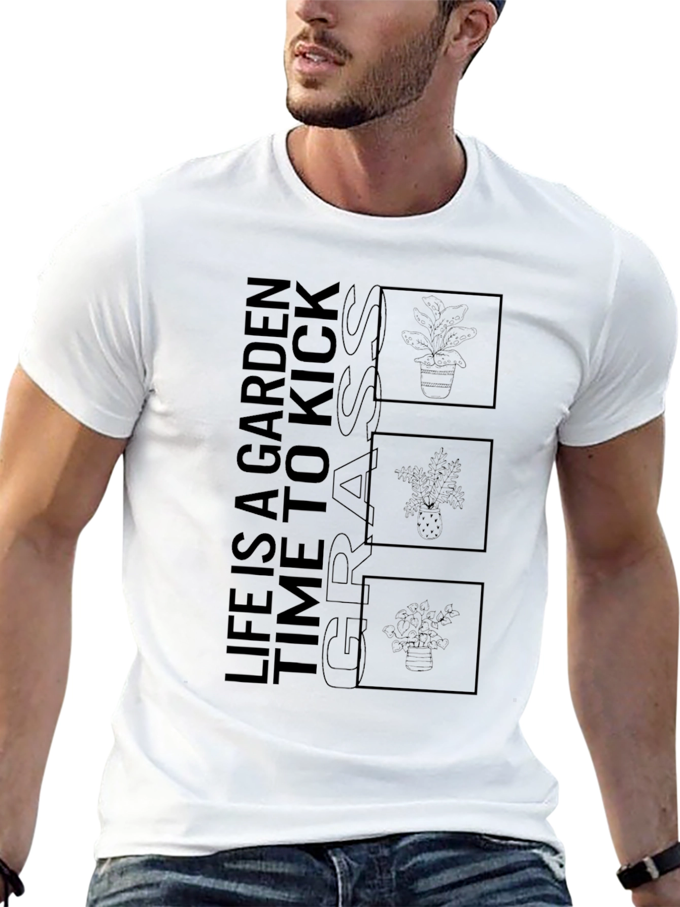 Life Is A Garden Black Graphic Tee
