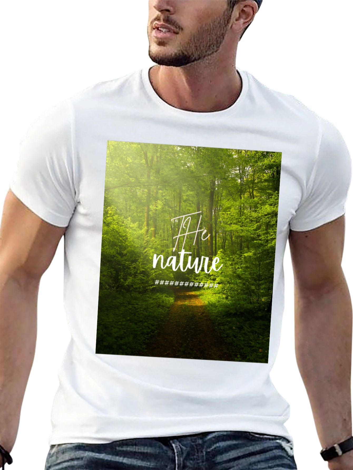 Nature Graphic Black Tee