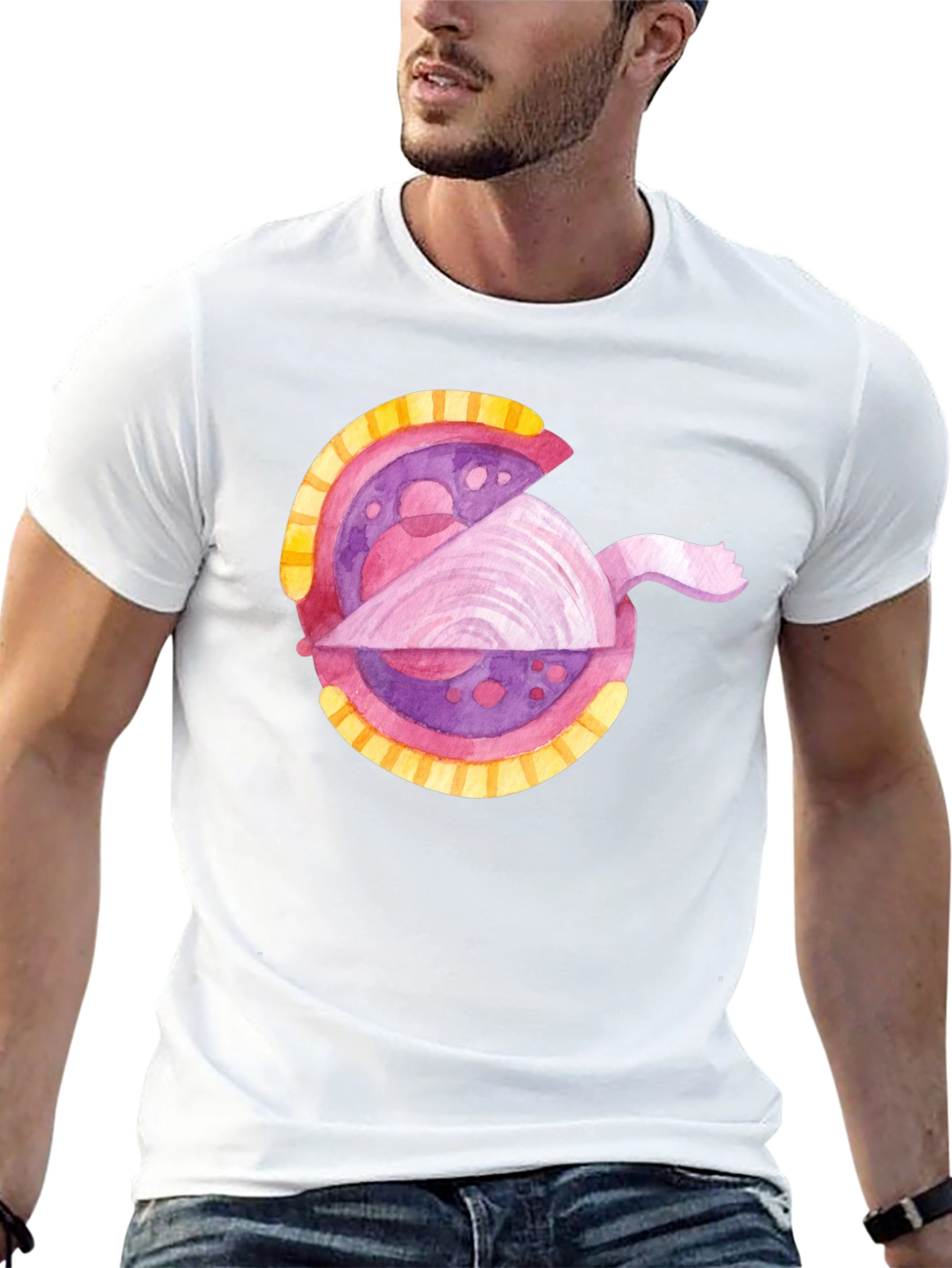 Cartoon Clam Shell Graphic Tee
