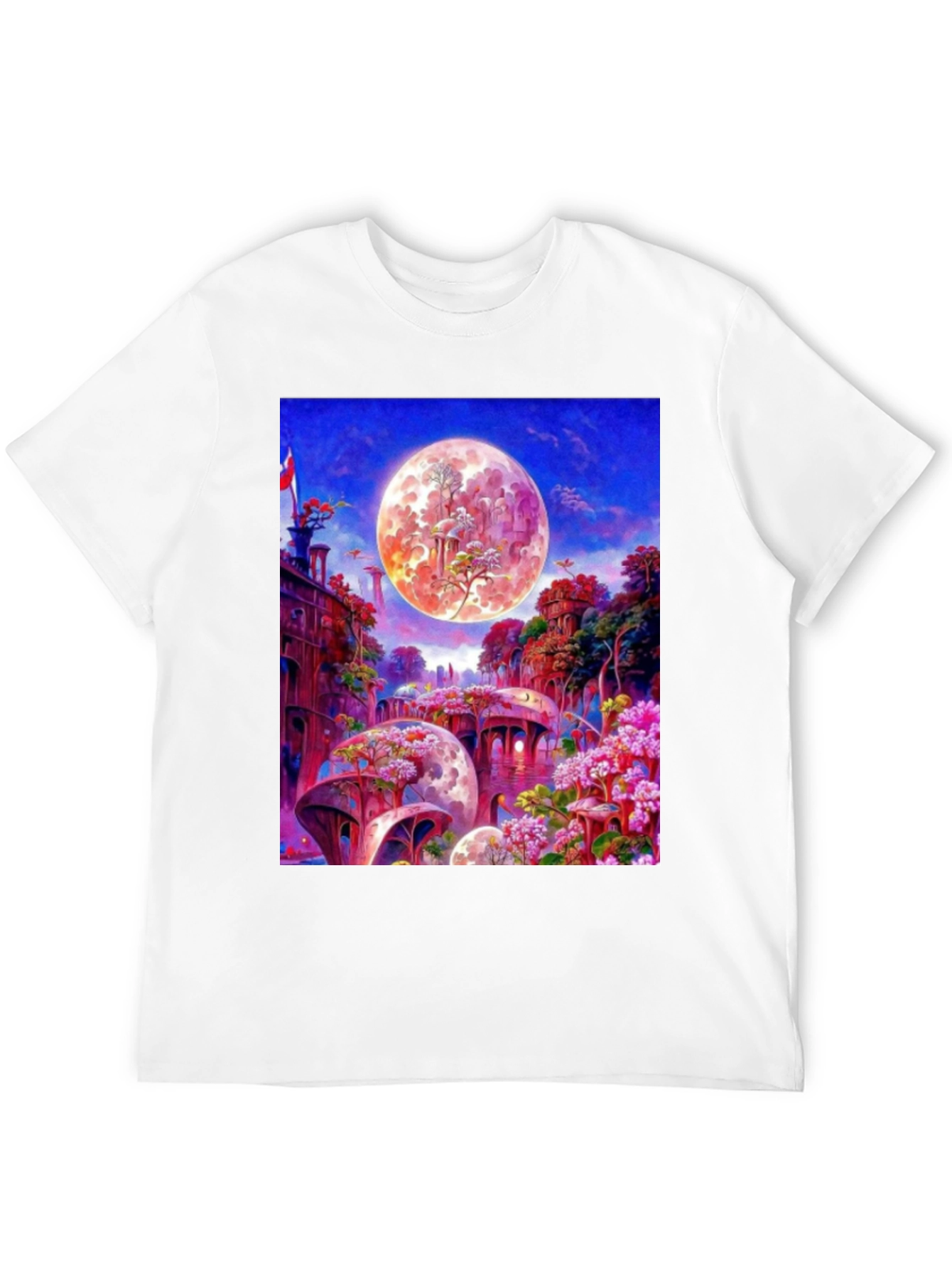 Artistic Moonscape Graphic T-Shirt - Unique Design