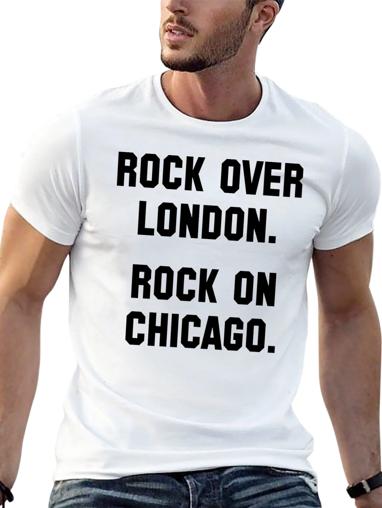 Rock Over London Rock on Chicago Graphic Tee