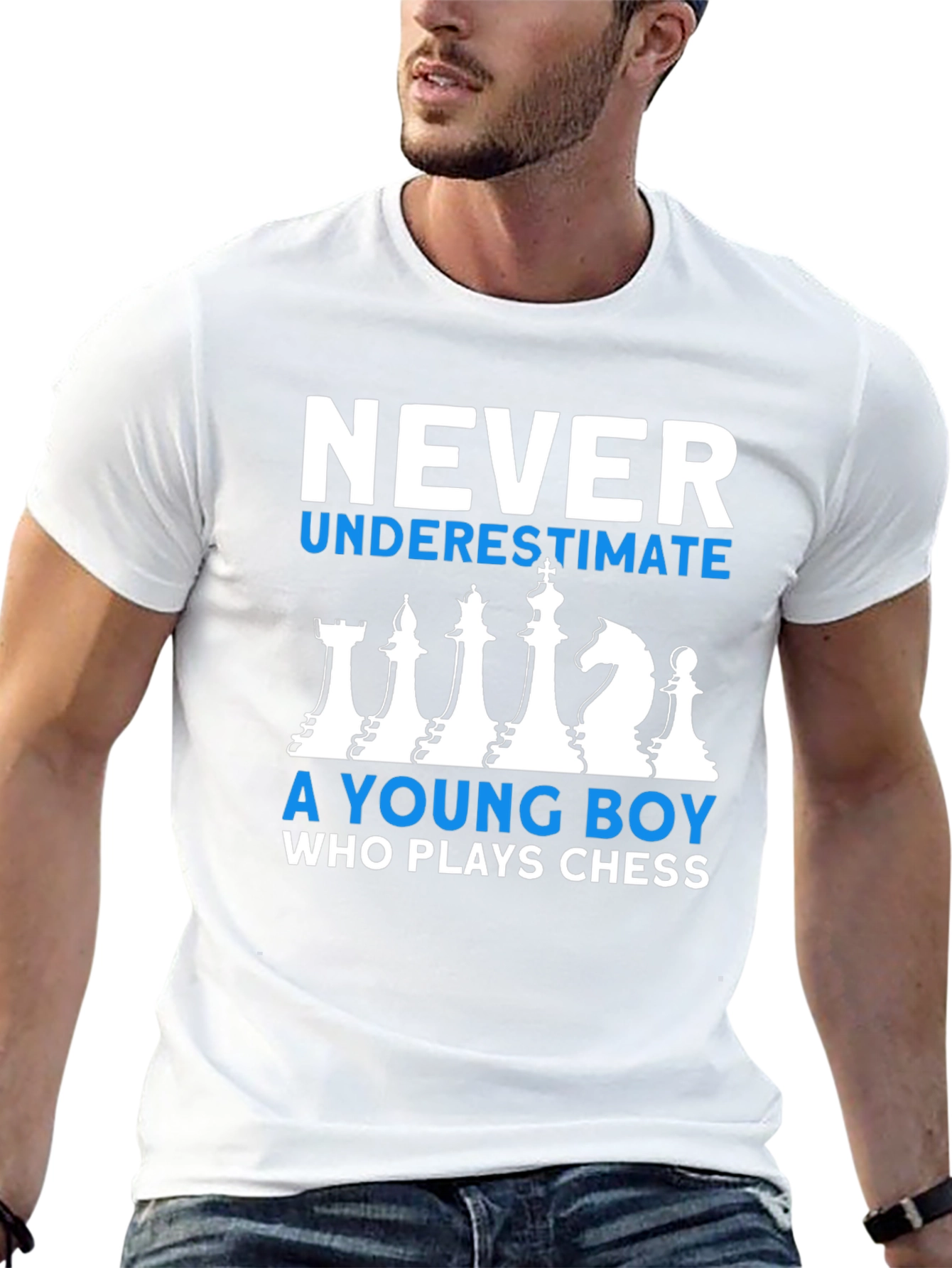 Chess Player T-Shirt: Never Underestimate a Young Boy