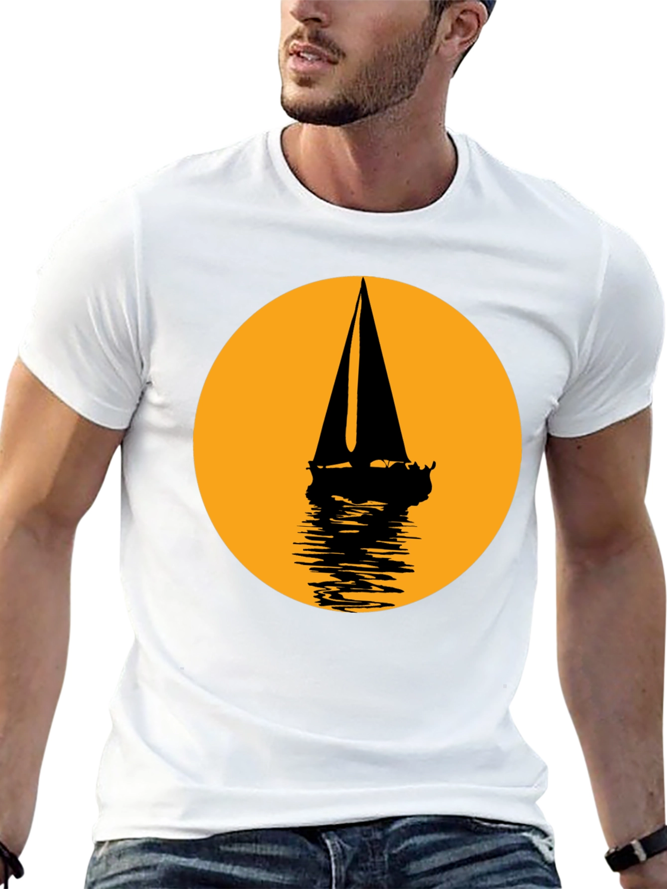 Sailboat Silhouette Graphic Tee