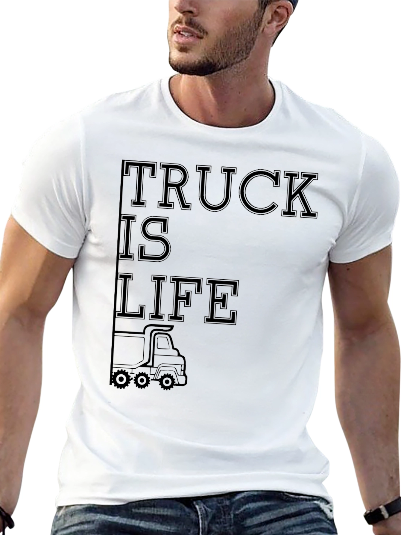 Truck is Life Graphic Tee - Black