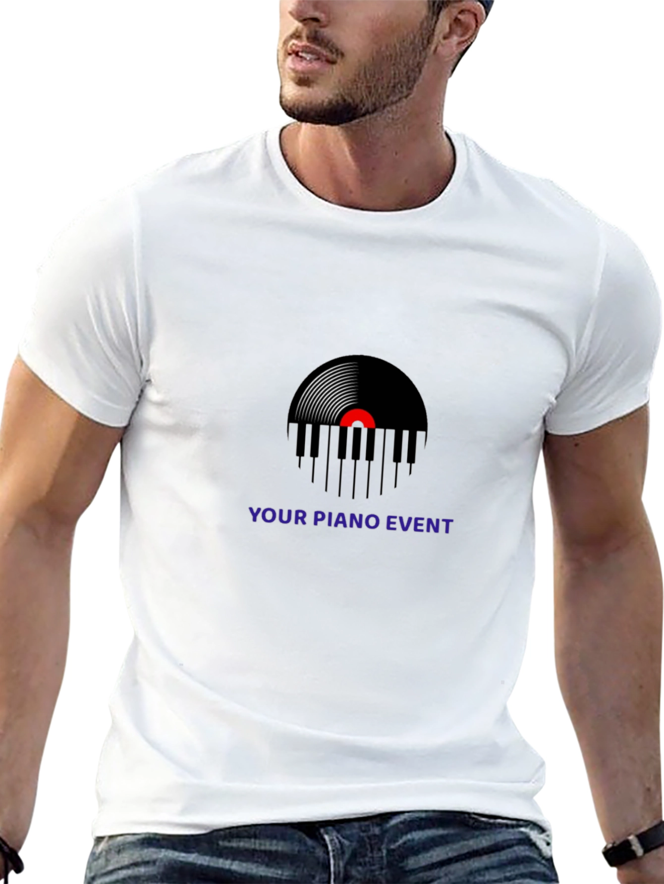 Your Piano Event Black Graphic T-Shirt