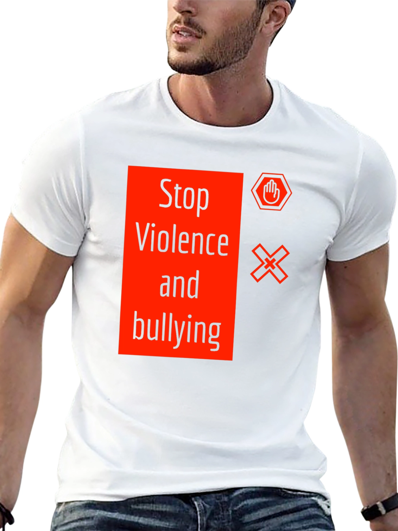 Stop Violence and Bullying Graphic Tee