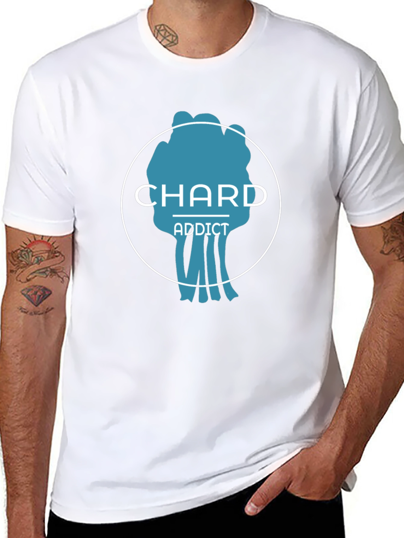 Chard Addict Graphic T-Shirt - Black