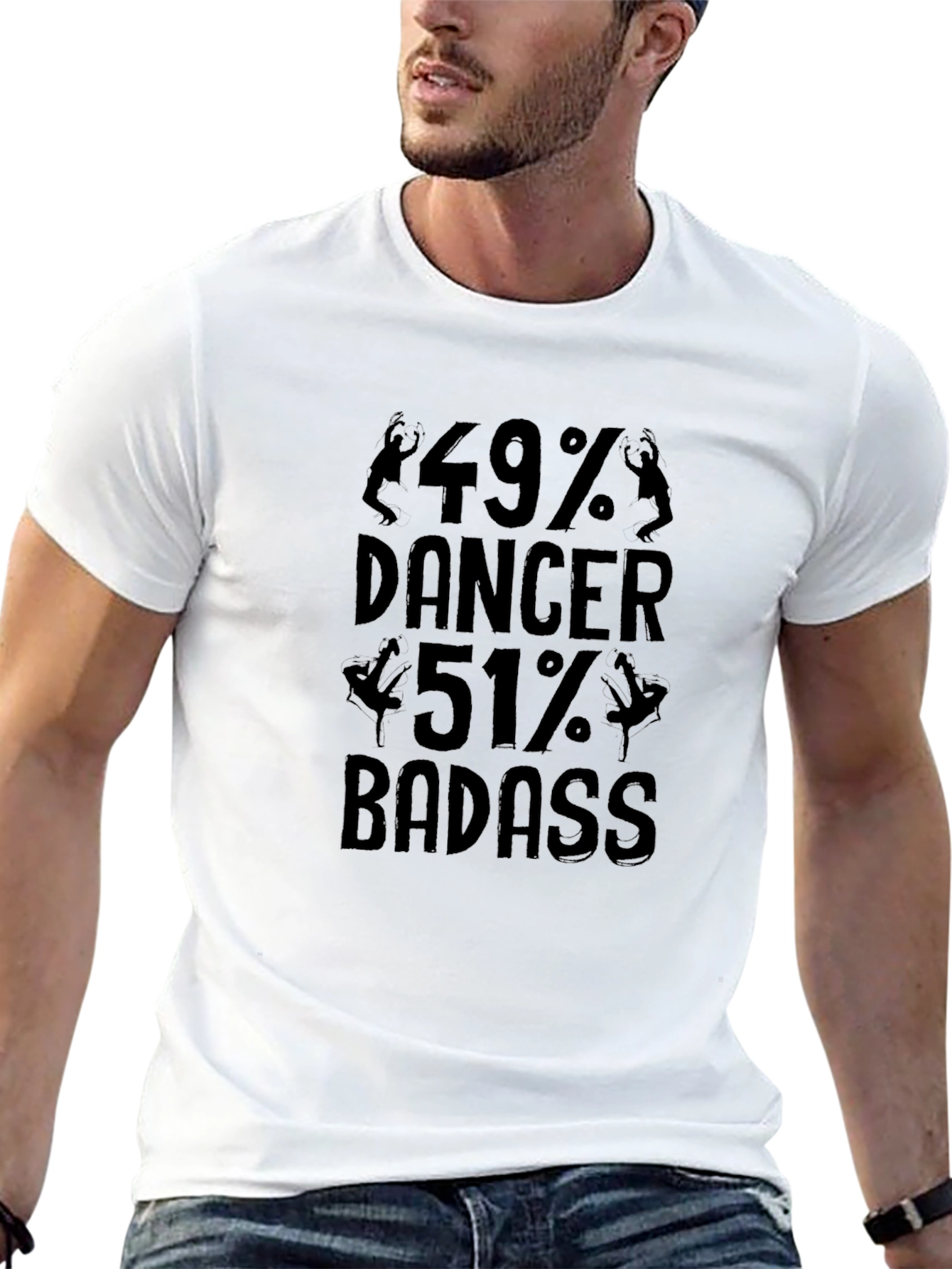 49% Dancer 51% Badass Graphic Tee
