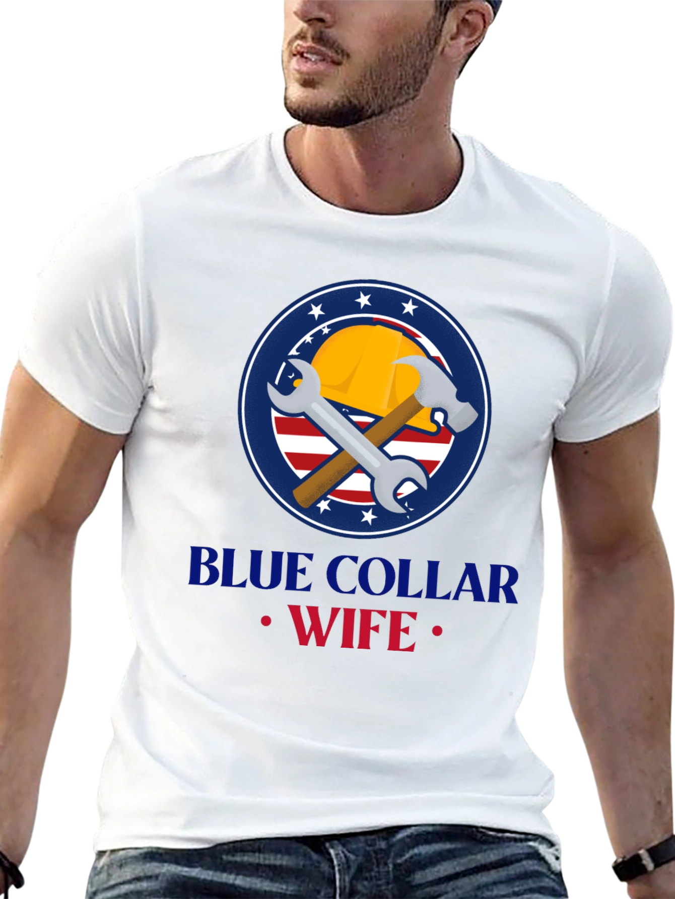 Blue Collar Wife Graphic Tee - Black
