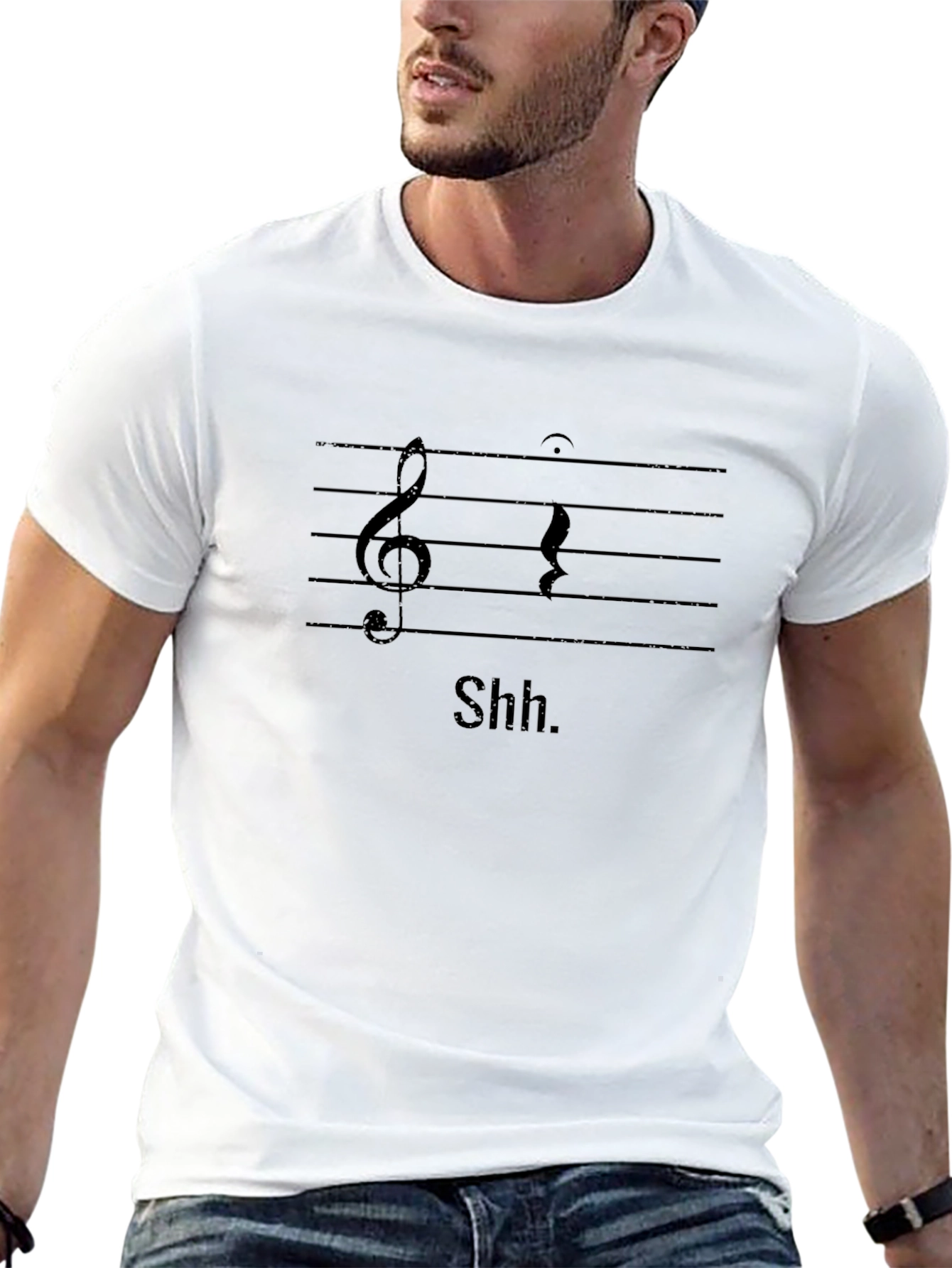 Shhh Music Rest T-Shirt - Black