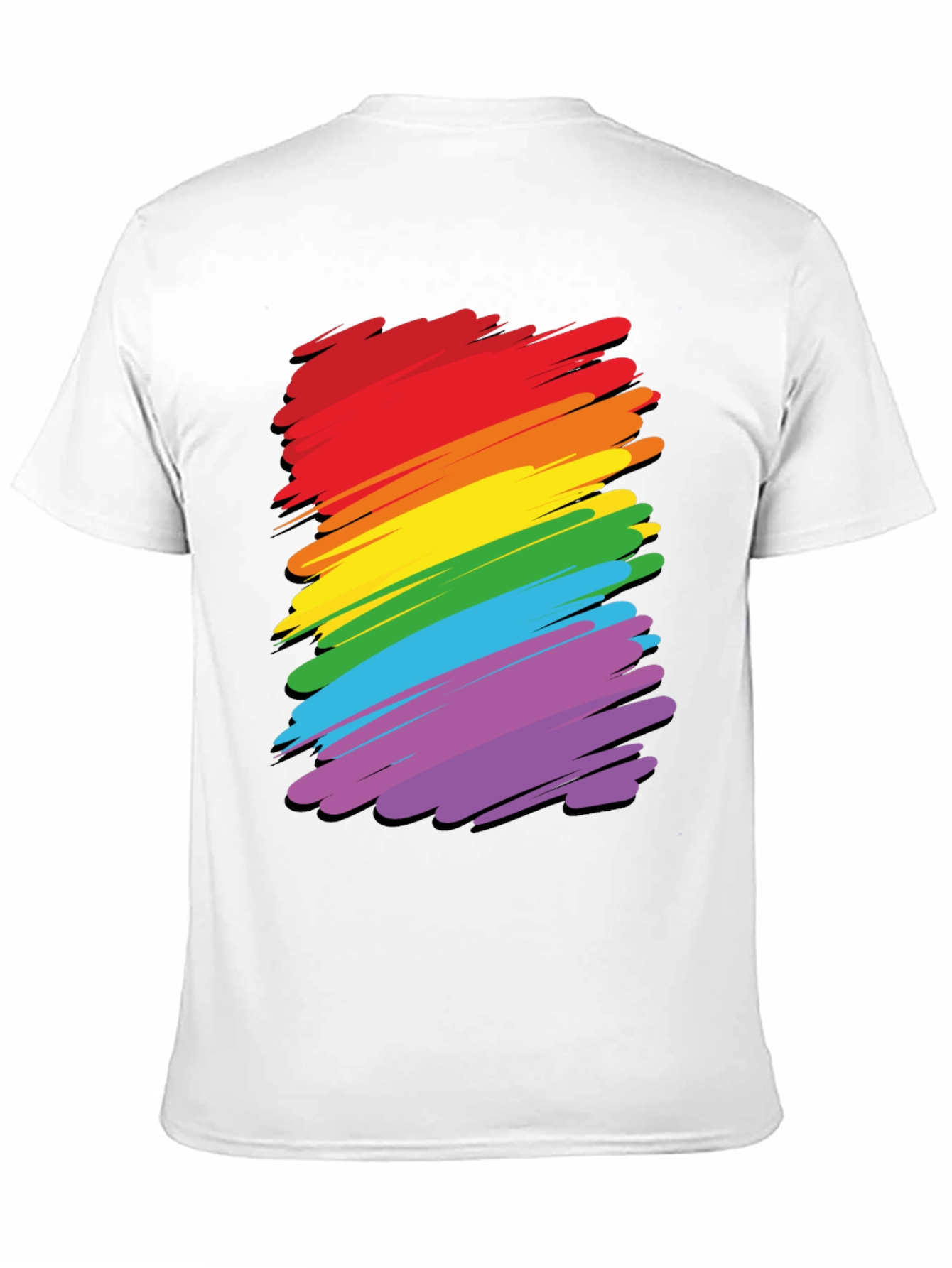 Rainbow Stripes Graphic Tee - Pride T-Shirt