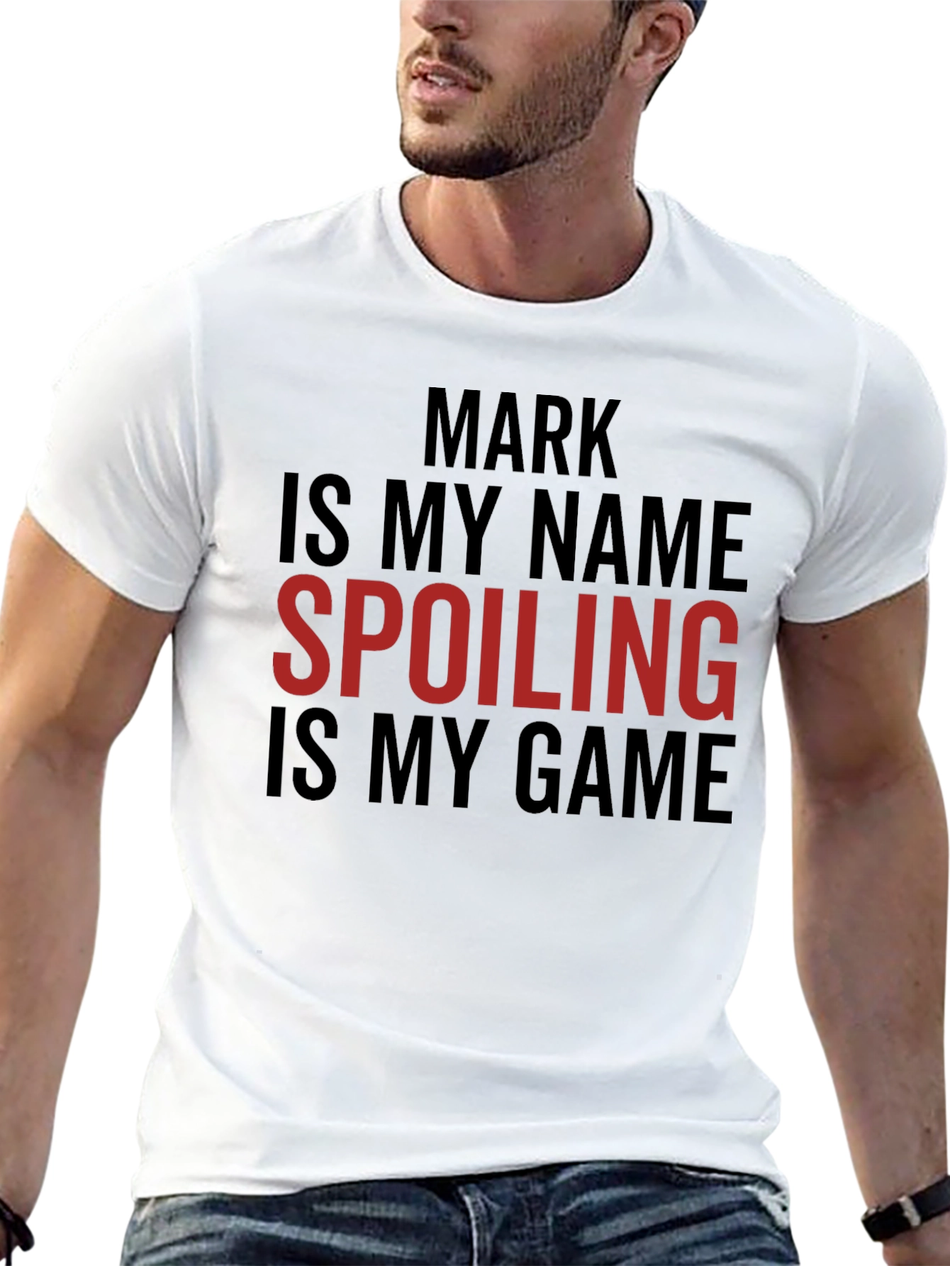 Mark Spoiling is My Game Black T-Shirt
