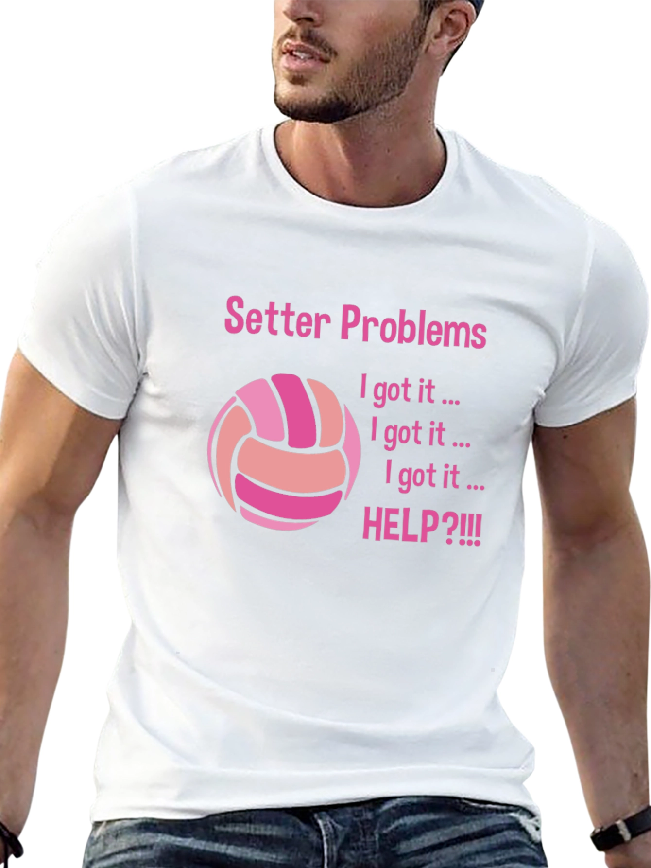 Setter Problems T-Shirt for Volleyball Players