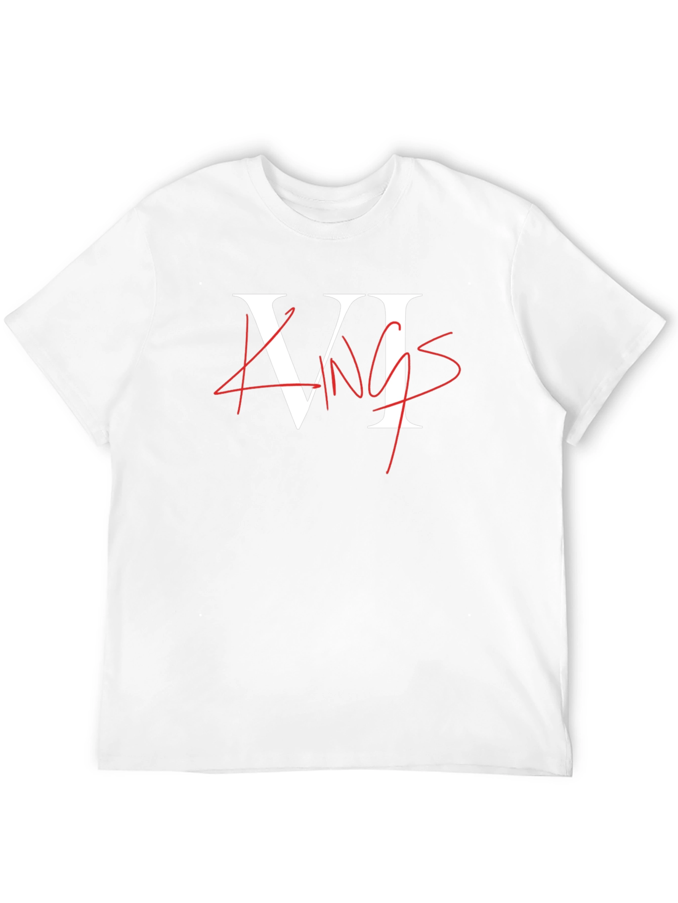 VI Kings Graphic Tee - Black Crew Neck T-Shirt