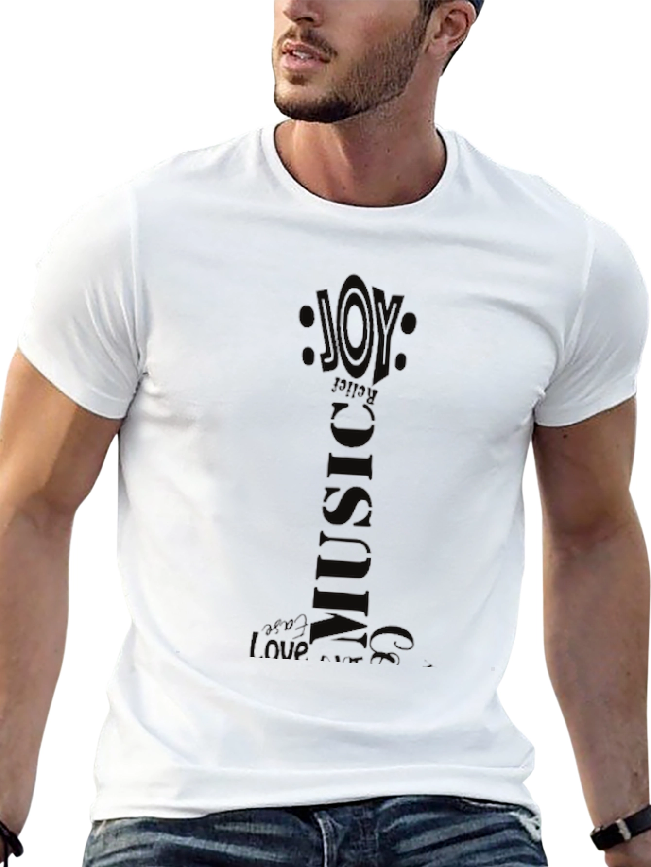 Joy Music Graphic Black T-Shirt