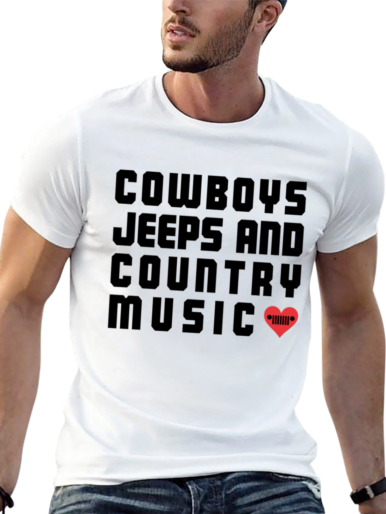 Cowboys Jeeps and Country Music Graphic T-Shirt
