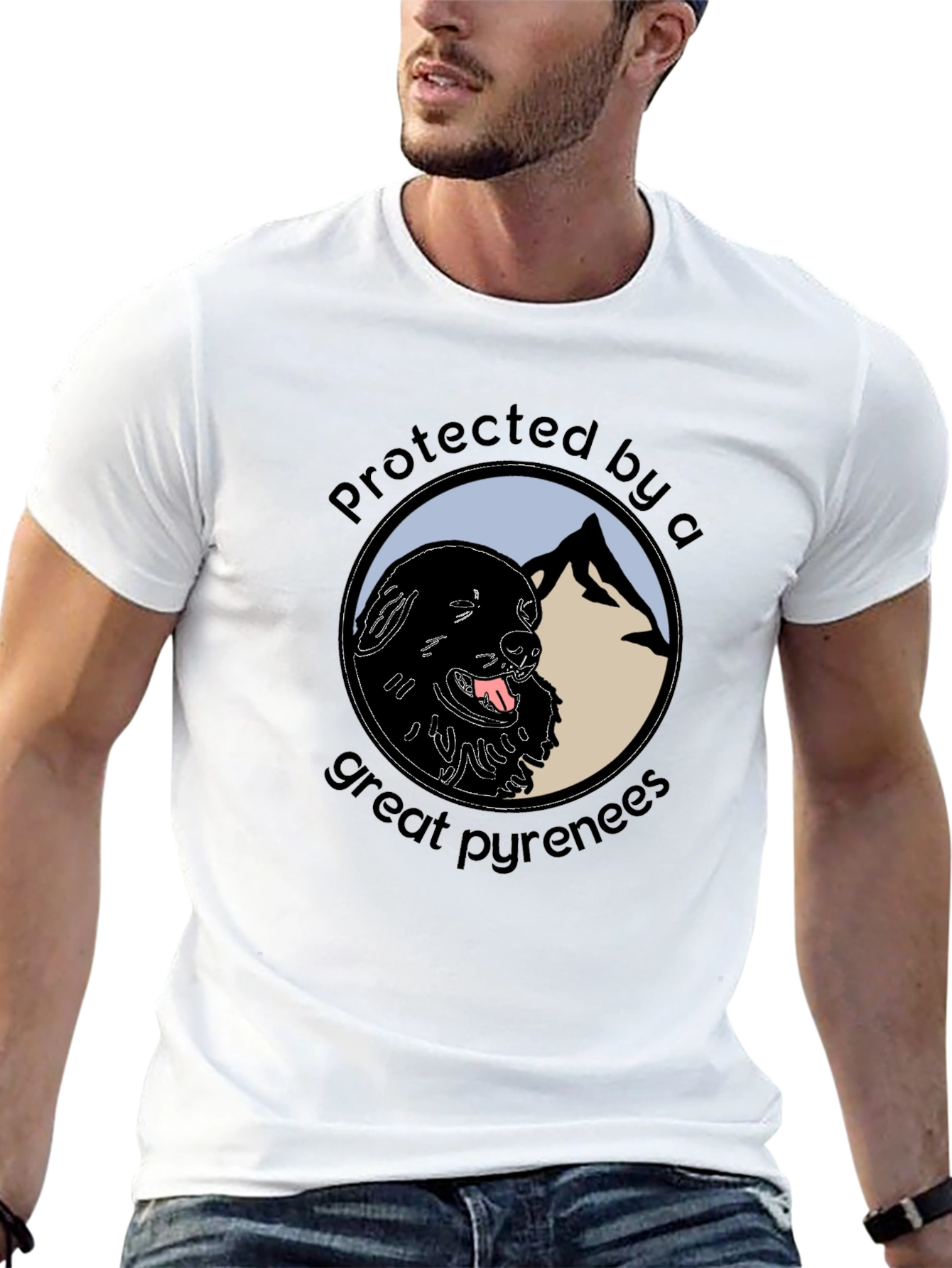 Protected by a Great Pyrenees T-Shirt