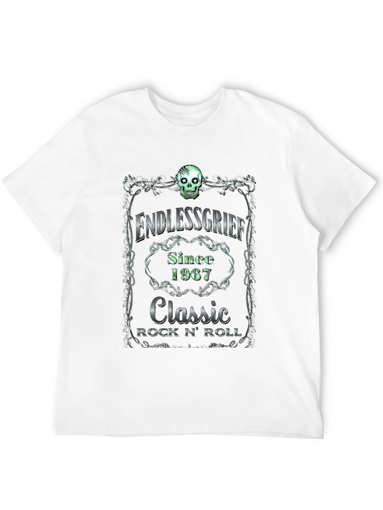 Endless Grief Skull Graphic T-Shirt
