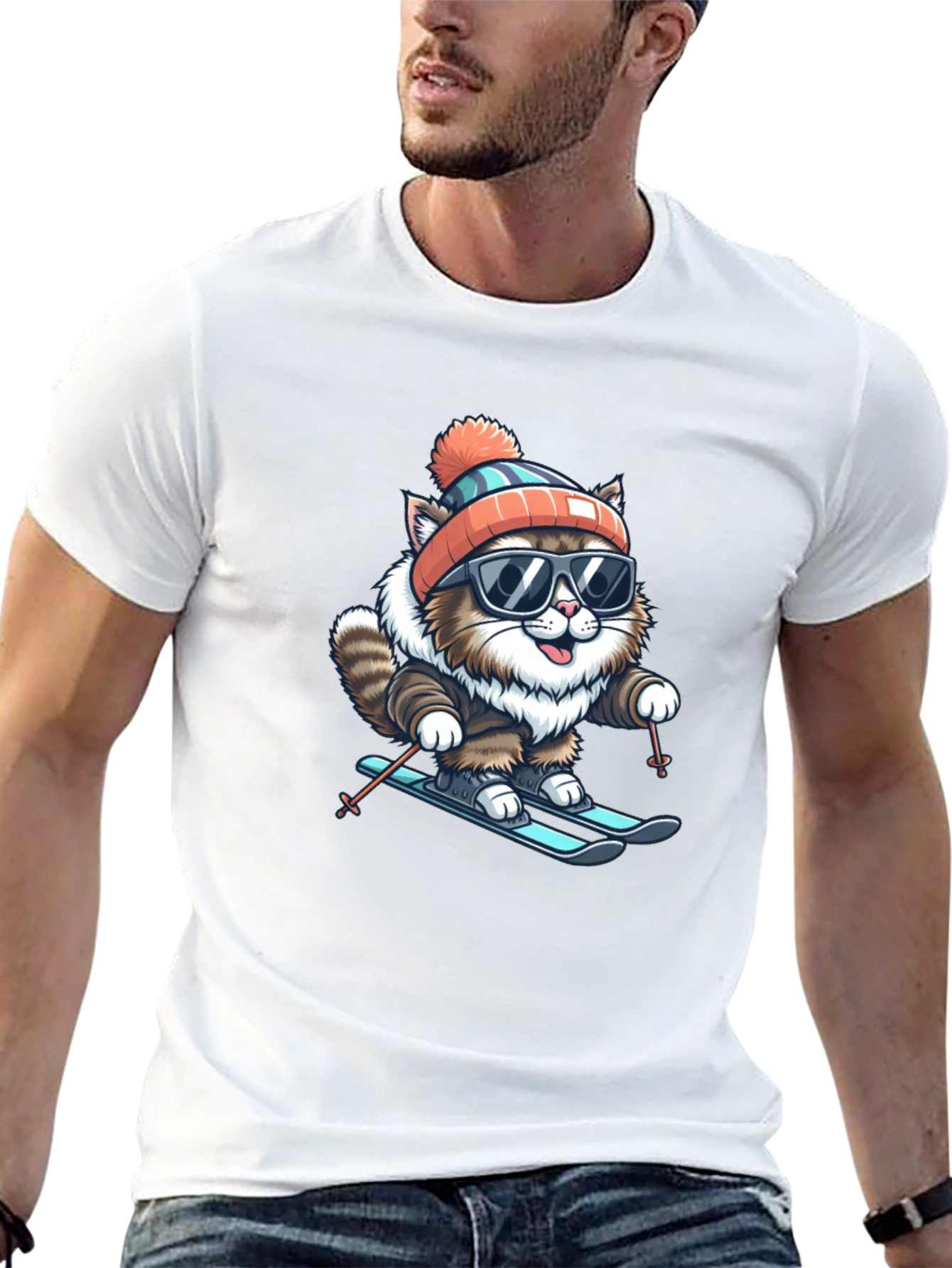 Cool Cat Skiing T-Shirt