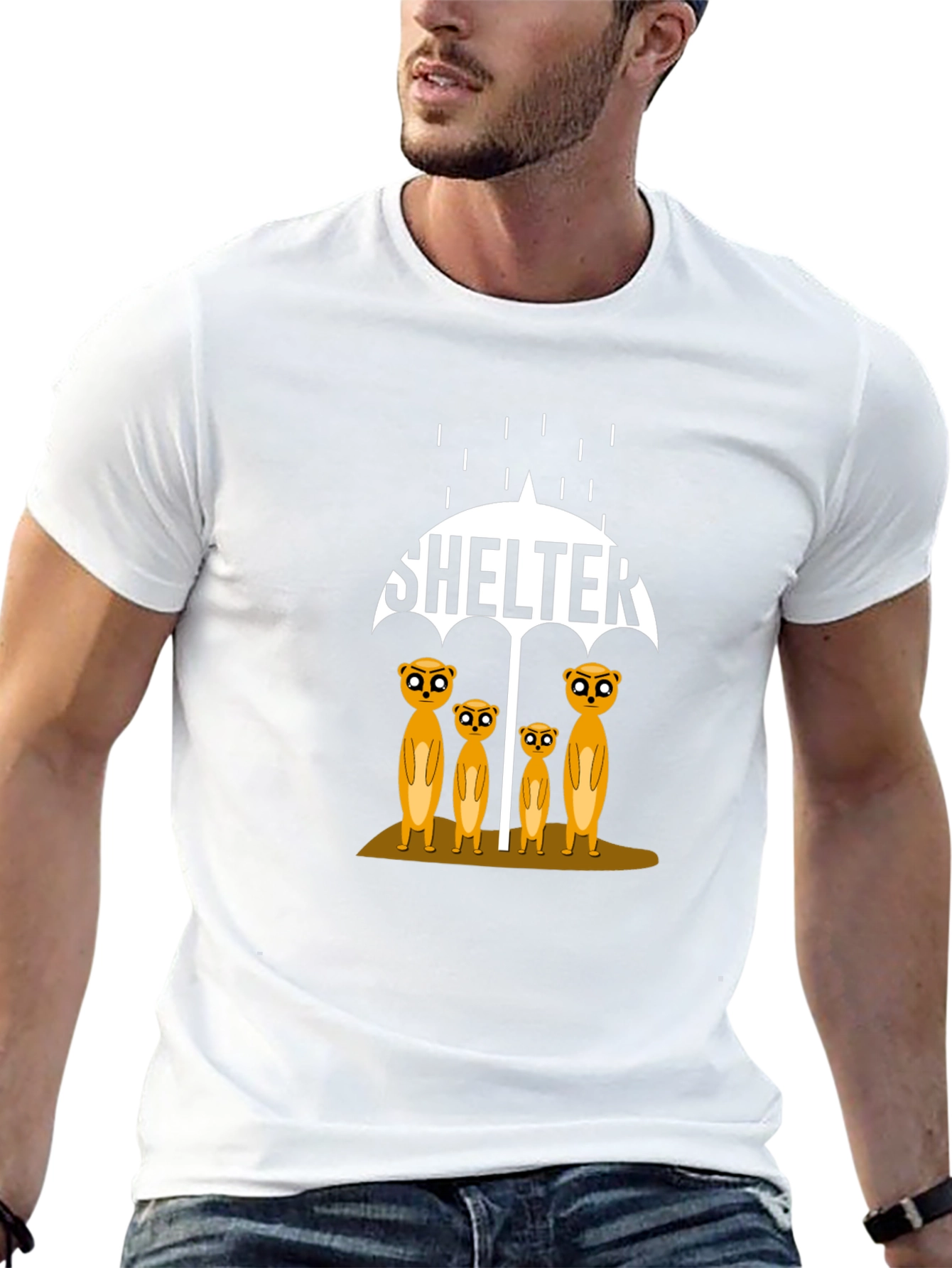 Shelter Meerkats Graphic T-Shirt - Unisex Cotton Tee