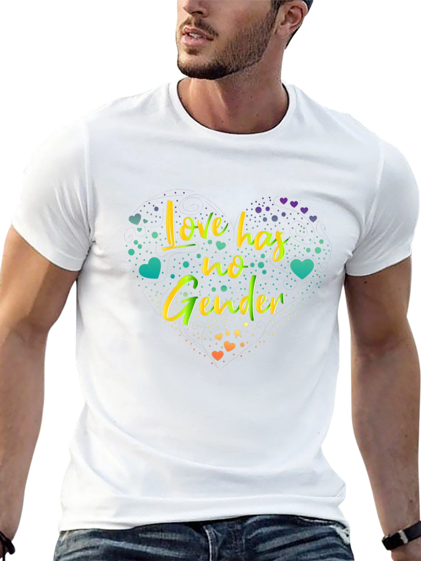 Love Has No Gender Graphic Tee - Black