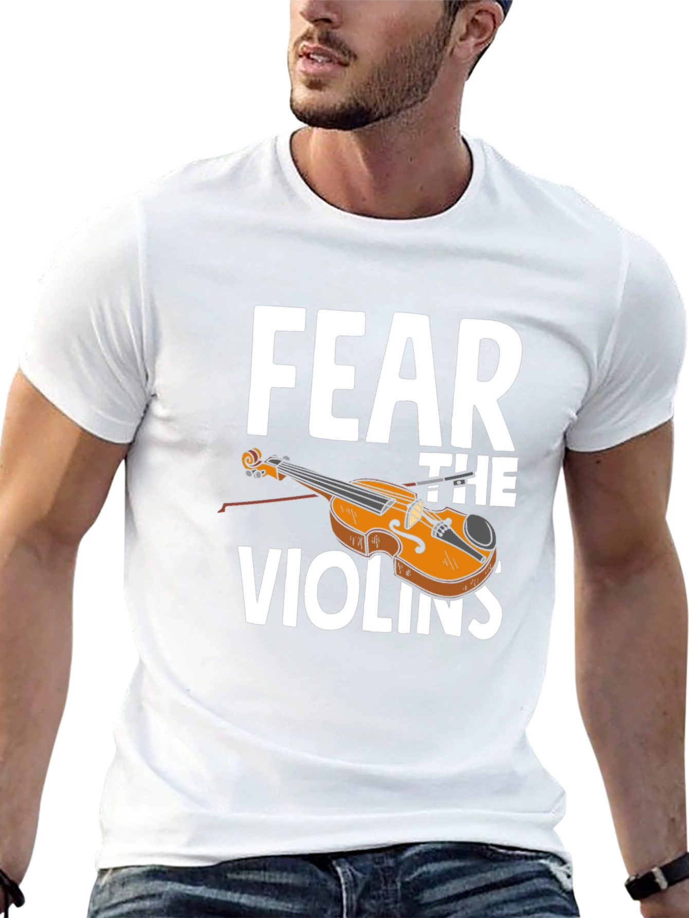 Fear The Violins T-Shirt - Musician Humor Tee