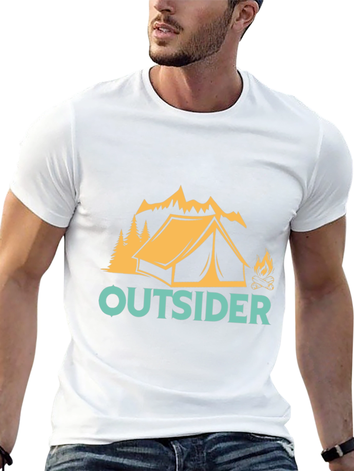 Outsider Camping Graphic T-Shirt